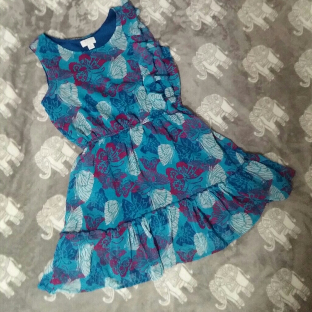 Girls Whimsical Butterfly Flutter dress